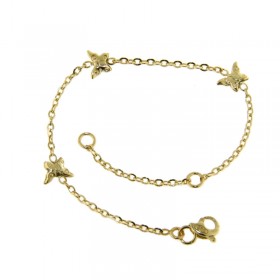 Bracciale Raggi Junior Farfalle Oro Giallo 9kt