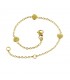 Bracciale Raggi Junior Cuori Bombati Oro Giallo 9kt