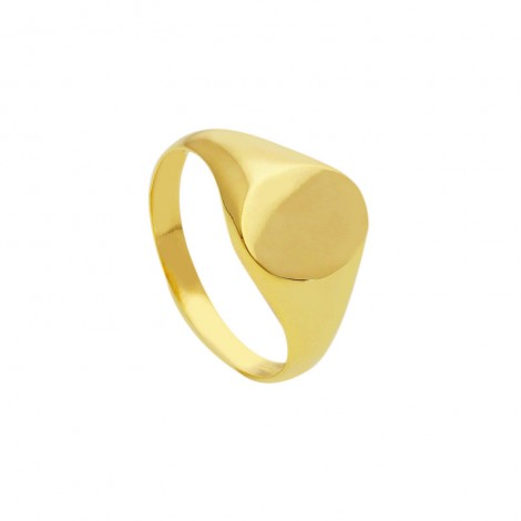 Anello Raggi Donna Sigillo Chevalier Oro Giallo 9kt