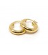 Orecchini Cerchi Bombati Oro Giallo 9kt 4mm