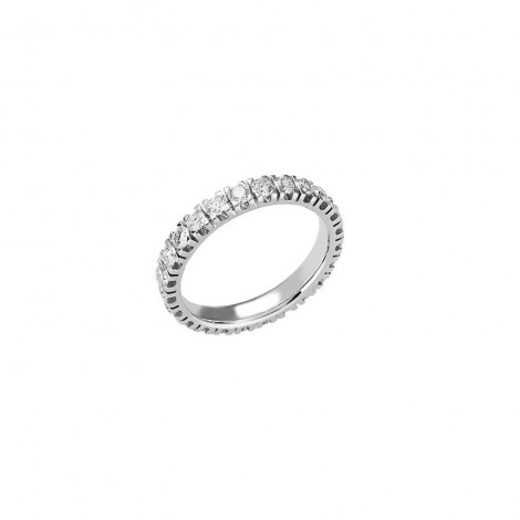 Anello Raggi Fedina Donna Oro Bianco 18kt Diamanti 1,04 ct G SI