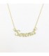 Collana Nome Donna Raggi Oro Giallo 9kt