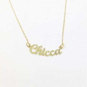 Collana Nome Donna Raggi Oro Giallo 9kt