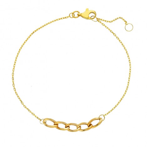 Bracciale Raggi Donna Anelli Oro Giallo 9kt