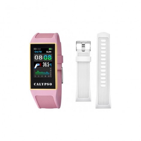 Smartband Calypso Festina K8502 Smartwatch Multifunzione Rosa/Bianco