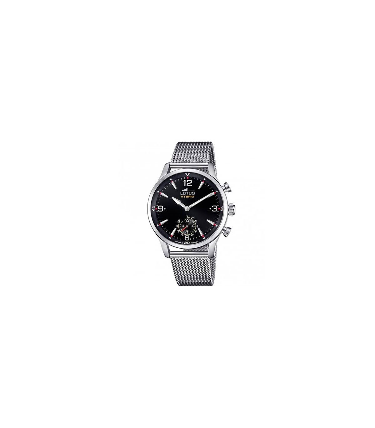 Lotus Orologio Connected 18803/3, Cassa 43mm Nera E Cinturino In Acciaio: Stile Smart E Sportivo Per L'uomo Moderno