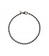 Bracciale Bollicine Argento e Oro Rosa 9kt Pvd Nero