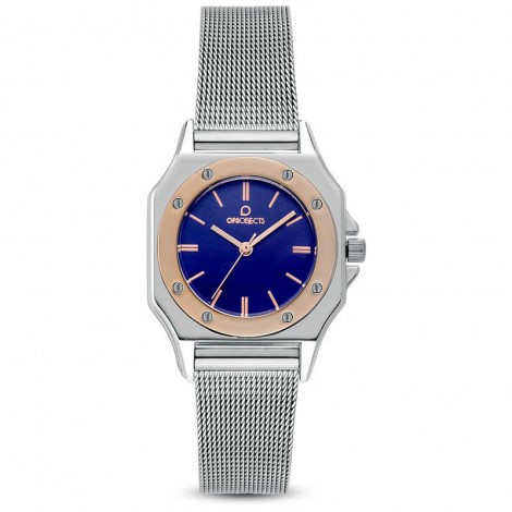 Ops Orologio Donna Paris Lux Crystal  Silver/ Blu OPSPW-604
