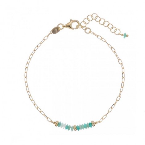 Bracciale Alisia Helga Simple Dorato/Amazzonite AL2346