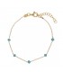 Bracciale Alisia Crystal Bead Dorato/Azzurro AL879