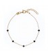 Bracciale Alisia Crystal Bead Dorato/Nero AL879