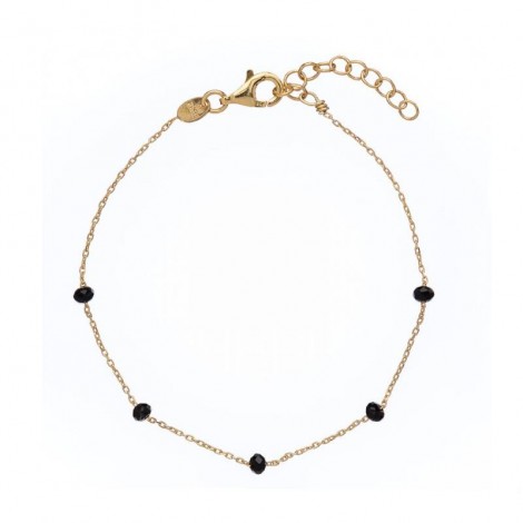 Bracciale Alisia Crystal Bead Dorato/Nero AL879