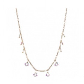 Collana Alisia Primula Precious Dorata/ Topazio Rosa AL2388