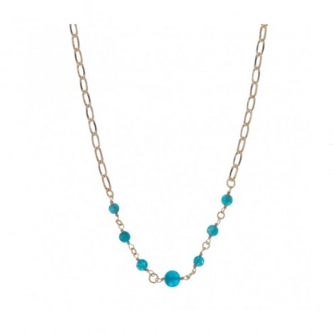 Collana Alisia Ocean Dorata/Azzurro AL2622