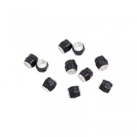 Bustina Dodo 10 Granelli in Argento e Resina Nera DGAGNE/10