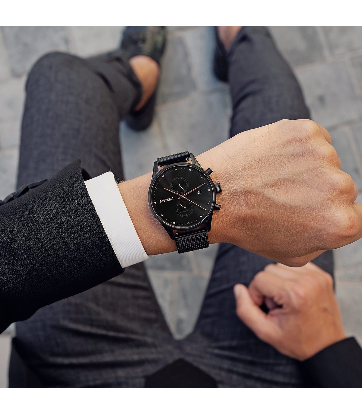 MVMT Orologio Uomo Revolver ARGO – Cronografo Quarzo Con Cinturino In Pelle Marrone