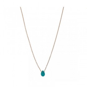 Collana Pendente Donna Alisia Zante Argento 925 Dorata/Turchese AL1556