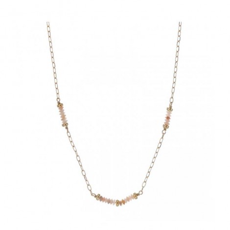 Collana Donna Alisia Helga Stones Argento 925 Dorata/Opale Rosa AL2341