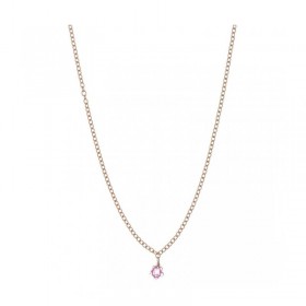 Collana Donna Alisia Primula Simple Argento 925 Dorata/Topazio Rosa AL2389
