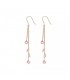 Orecchini Donna Alisia Primula Argento 925 Dorato Topazio Rosa AL2394