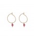 Orecchini Donna Alisia Argento 925 Nymphea Dorato Tormalina AL1725