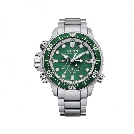 Orologio Solo Tempo Driver's Uomo Citizen Promaster Aqualand Eco Drive Silver Verde BN2040-84X