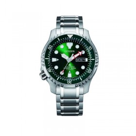 Orologio Solo Tempo Uomo Citizen Diver's Automatic 200 mt Super Titanio Silver Verde NY0100-50X