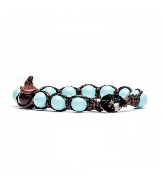 Bracciale Tibettano Tamashii In Agata Fuoco - Unisex - Portafortuna E Protezione