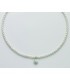 Collana Donna Miluna Filo di Perle Diametro 4,5mm Perla Centrale Pendente 7,5mm Diamanti Incastonati PCL5876