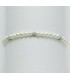 Bracciale Donna Miluna I Bracciali Portafortuna Filo di Perle Diametro 4/4,5 mm e 3 Sfere in Oro Diamantato 18Ct PBR836B