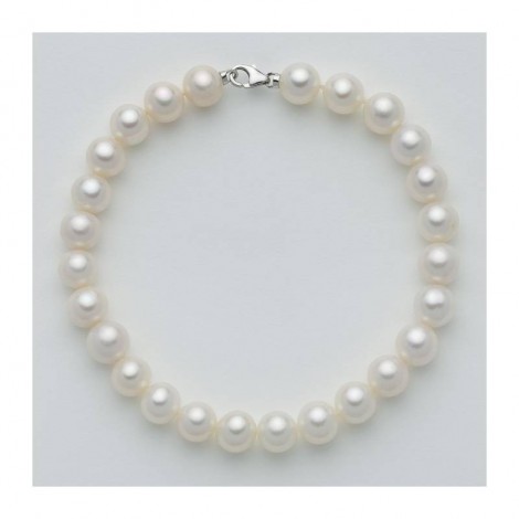 Bracciale Oro Bianco Donna Miluna Le Perle Diametro 5/5,5 mm PBR1674