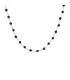 Collana Choker Argento Rosato Rosario Pietre Agata Nera Sfaccettata
