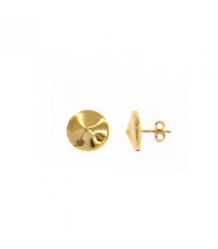 Carissima Orecchini A Bottone Oro Giallo 9 Carati (375) - Donna, Classici 7mm