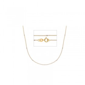 Collana Donna Raggi Catena e Brillanti 50 cm Oro Giallo 9kt