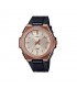 Orologio Solo Tempo Donna Casio Metal Covered Acciaio Resina Nero Oro Rosa LWA-300HRG-5EVEF