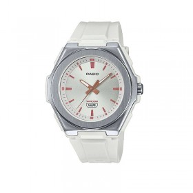 Orologio Solo Tempo Donna Casio Metal Covered Acciaio Resina Bianco Silver LWA-300H-7EVEF