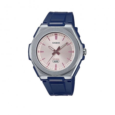 Orologio Solo Tempo Donna Casio Metal Covered Acciaio Resina Blu Rosa LWA-300H-2EVEF