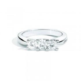 Anello Donna Re Carlo Linea Maria Teresa Trilogy Oro bianco 18 Kt Diamante 0,70 ct G SI R30TY265/070