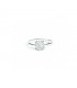 Anello Donna Re Carlo Solitario Nodo D'Amore Oro Bianco 18 Kt Diamante 0,40 ct F SI R04SO988/040