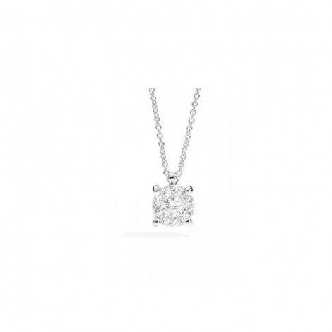 Collana Donna Re Carlo Collezione Nodo D'Amore Oro Bianco 18 kt Diamanti 0,06 ct F VS P04PX988/006