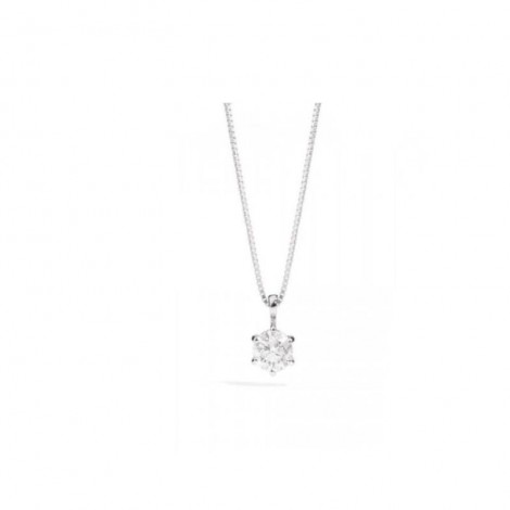 Collana Donna Re Carlo Collezione Sofia Oro Bianco 18 kt Diamanti 0,40 ct G SI P32PX412/040