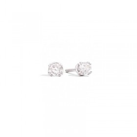 Orecchini Donna Re Carlo Linea Isabella Oro Bianco 18 Kt Diamante 0,34 ct E61PX001/B032