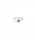 Anello Donna Re Carlo Camelia Diamanti 0,14 ct Rubino 0,37 ct F VS R77CC001/RB