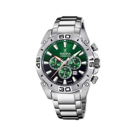 Orologio Uomo Festina Chrono Bike Acciaio 45mm Colore Verde F20543/3