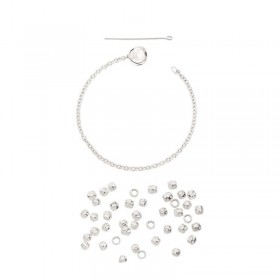 Bracciale Dodo Granelli Argento Chiusura Pepita