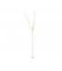 Collana Dodo Lariat Stellina Preziosa 9KT Oro Rosa Argento DCC1009STAR40009R50