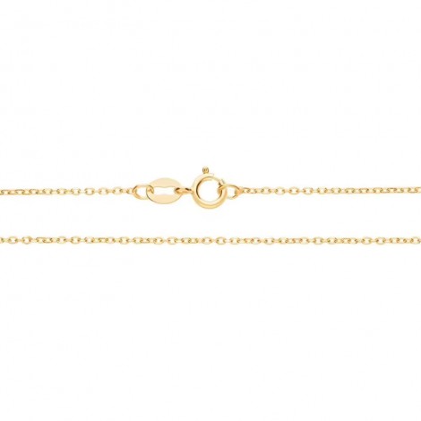 Collana Raggi Oro Giallo 18KT Catena Mini Ovalina 44cm