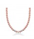 Collana Donna Miluna Terra e Mare Argento 925 Corallo Rosa e Perla Coltivata Bianca Diametro 8mm/8,5-9  PCL6178