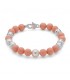 Bracciale Donna Miluna Terra e Mare Corallo Rosa 8 mm Perla Coltivata 8,5-9 mm PBR3298