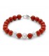 Bracciale Donna Miluna Terra e Mare Corallo Rosso 8 mm Perla Coltivata 8,5-9 mm PBR3296